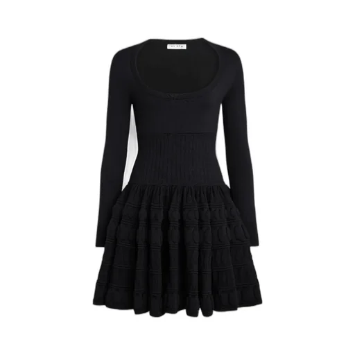 Long-Sleeved Wool Dress