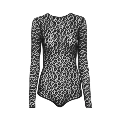 Leopard Print Lace Bodysuit