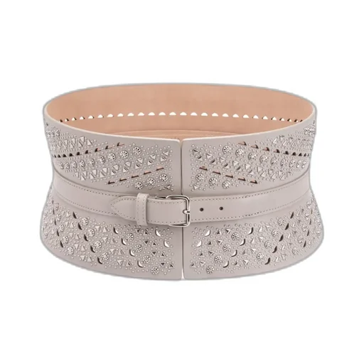Stud-Embellished Buckled Belt