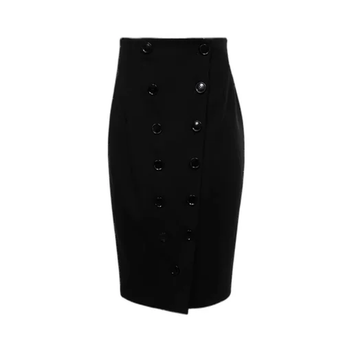 High Waist Midi Pencil Skirt