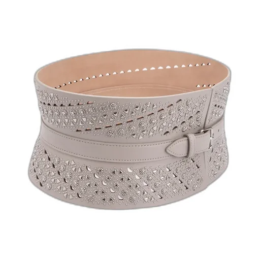 Stud-Embellished Buckled Belt