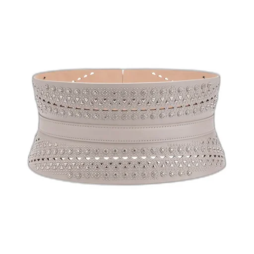 Stud-Embellished Buckled Belt