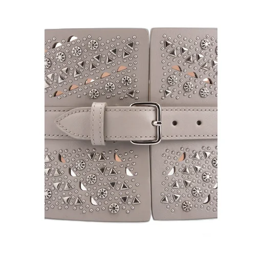 Stud-Embellished Buckled Belt