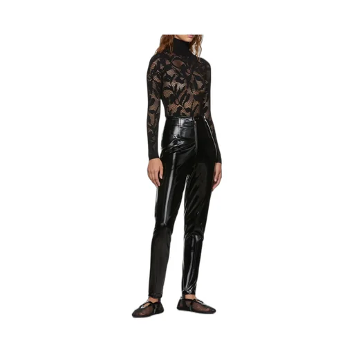 High Shine Stirrup Hem Pants