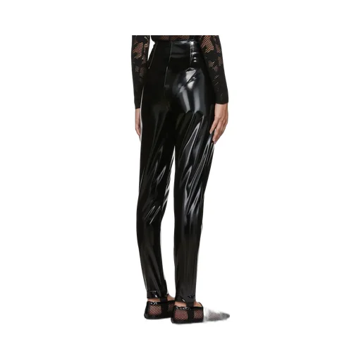 High Shine Stirrup Hem Pants