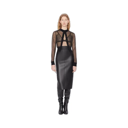 Leather Midi Skirt