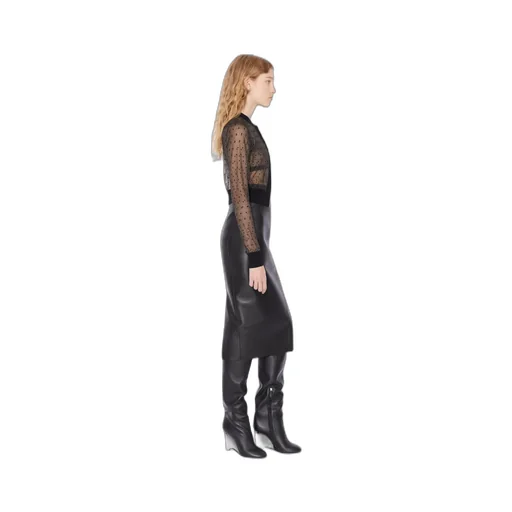 Leather Midi Skirt