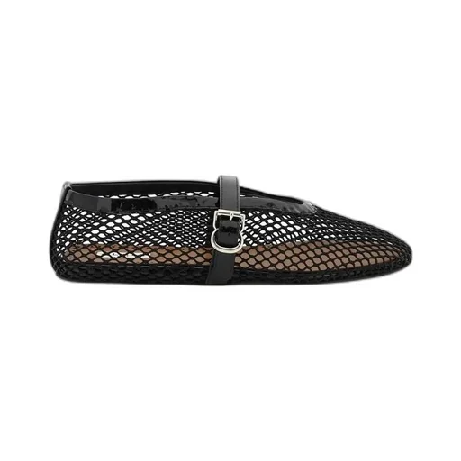 Fishnet Ballet Flats