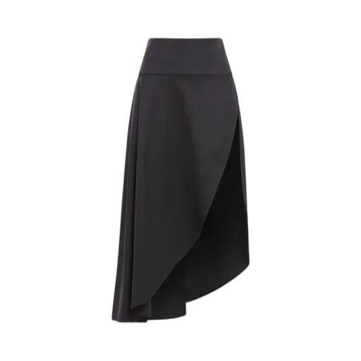 Fluid Asymmetric Midi Skirt