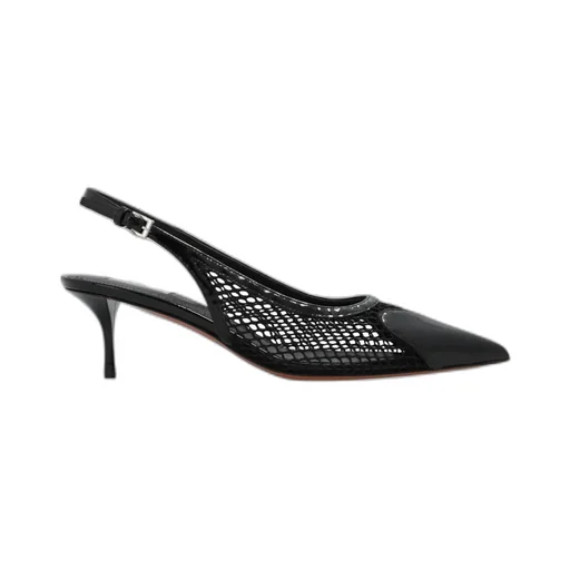 Heart 55Mm Slingback Leather Pumps