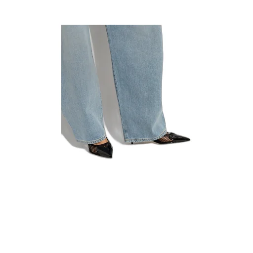 Heart 55Mm Slingback Leather Pumps