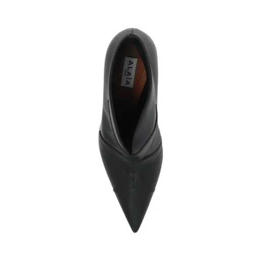Panel-Detailing Leather Ankle Boots
