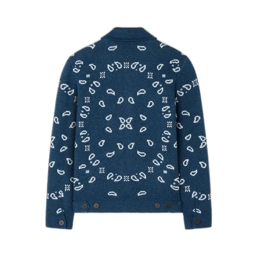 Bandana Jacquard Cardigan