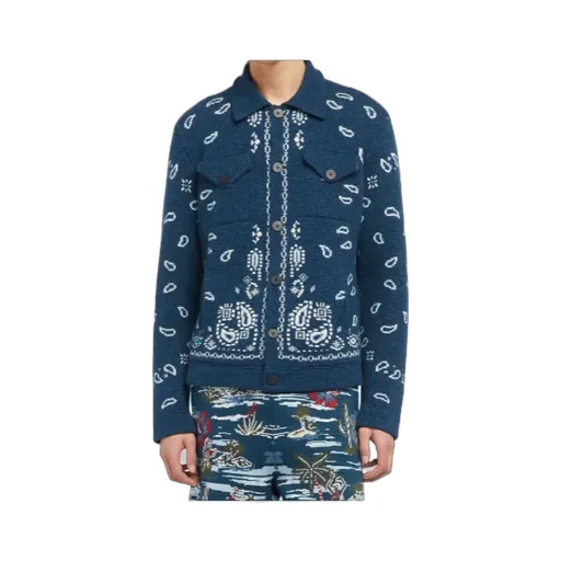 Bandana Jacquard Cardigan