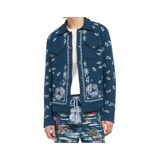 Bandana Jacquard Cardigan