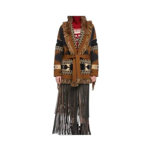 Dreamscape Fringed Knit Cardigan