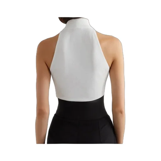 High-Neck Sleeveless Bodysuit
