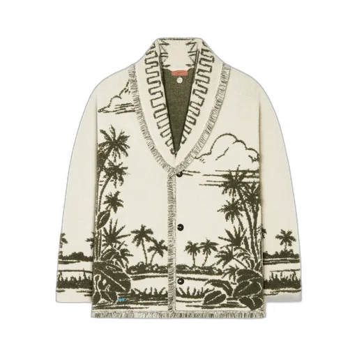 Palm-Tree Fringed Cardigan