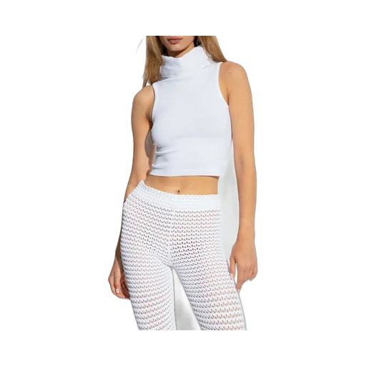 Hooded Knit Crop Top