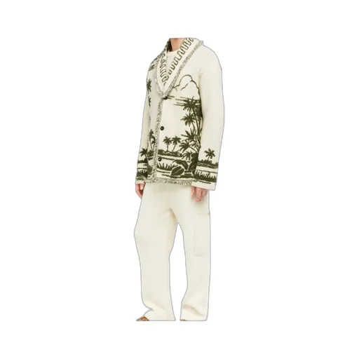 Palm-Tree Fringed Cardigan