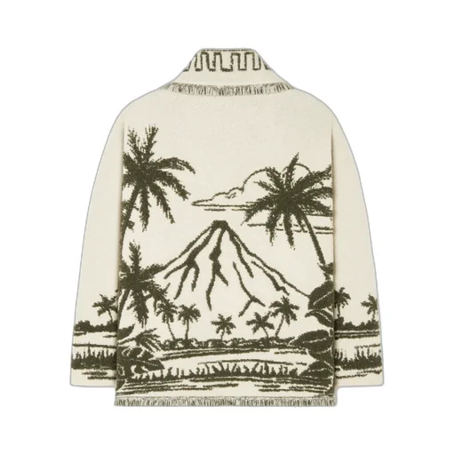 Palm-Tree Fringed Cardigan