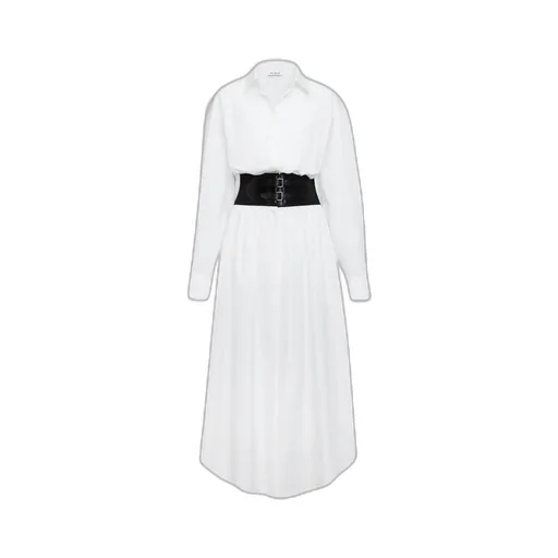 Belted Poplin Shirt Dress