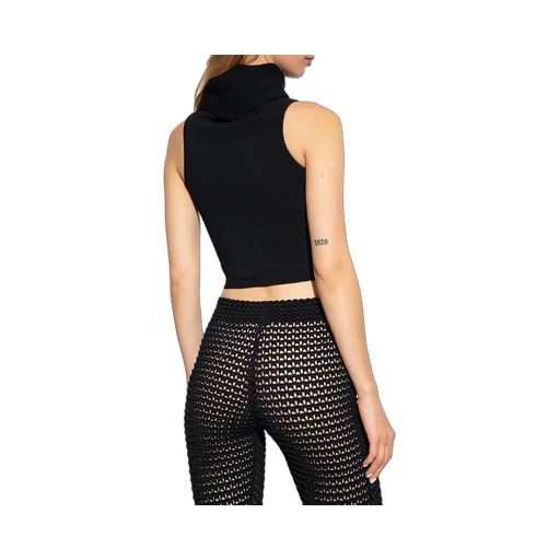 Hooded Knit Crop Top