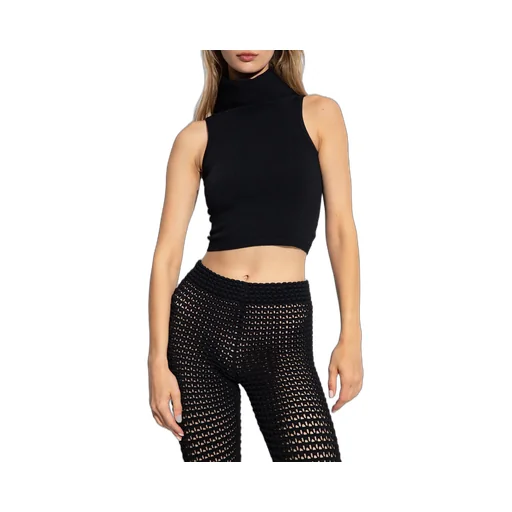 Hooded Knit Crop Top