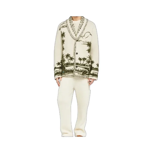 Palm-Tree Fringed Cardigan