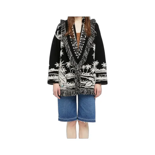 Palm Grove Tales Fringe Cardigan