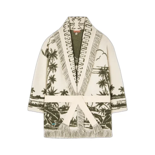 Palm-Tree Fringe Cardigan