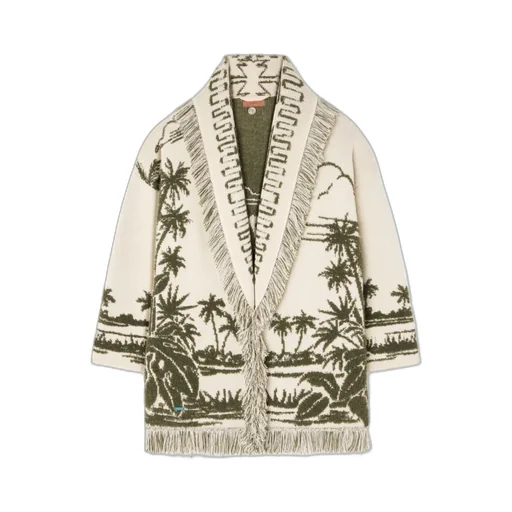 Palm-Tree Fringe Cardigan