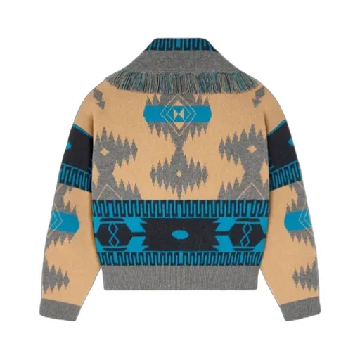 Icon Jacquard Fringe Bomber Jacket