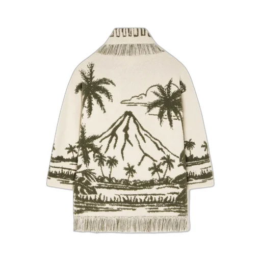 Palm-Tree Fringe Cardigan