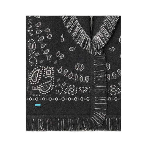 Bandana Jacquard Fringed Cardigan