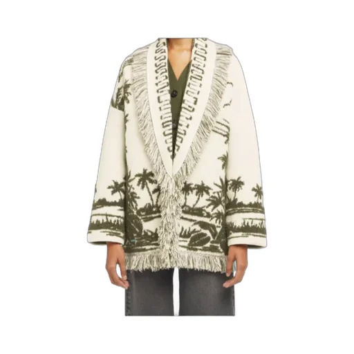 Palm-Tree Fringe Cardigan