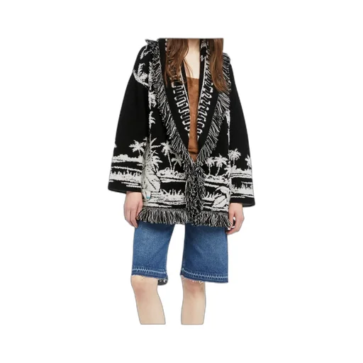 Palm Grove Tales Fringe Cardigan