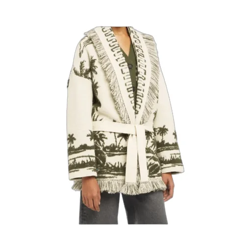 Palm-Tree Fringe Cardigan