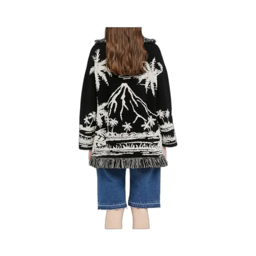 Palm Grove Tales Fringe Cardigan
