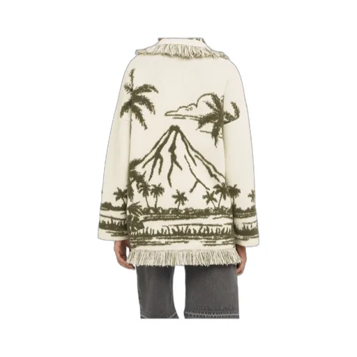 Palm-Tree Fringe Cardigan