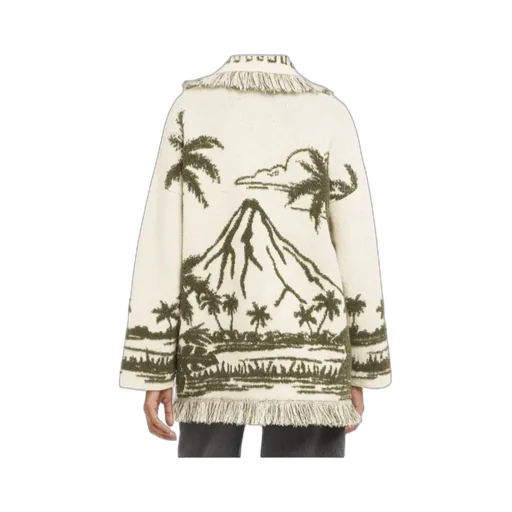 Palm-Tree Fringe Cardigan
