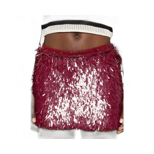 Fringe Mini Skirt