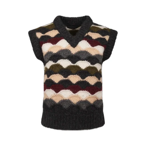 Chevron Knitted Vest