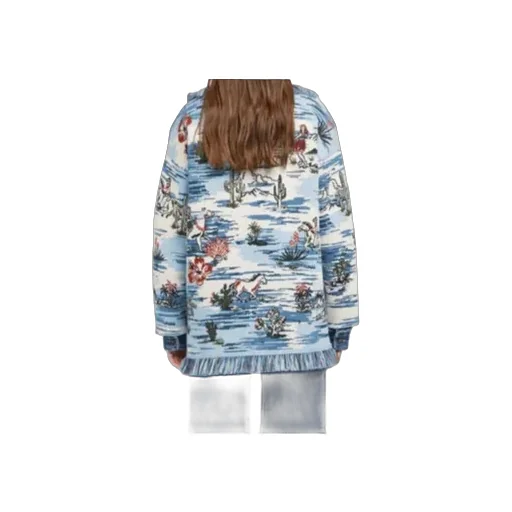 Tex-Hawaii Roundtrip Fringed Tapestry Cardigan