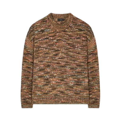 Grunge Beat Speckled Crew-Neck Sweater