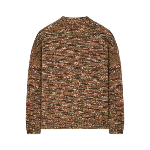 Grunge Beat Speckled Crew-Neck Sweater