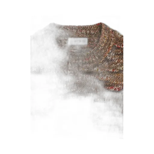 Grunge Beat Speckled Crew-Neck Sweater