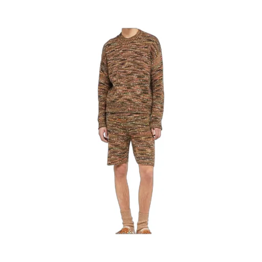 Grunge Beat Speckled Crew-Neck Sweater