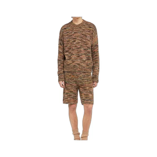 Grunge Beat Speckled Crew-Neck Sweater