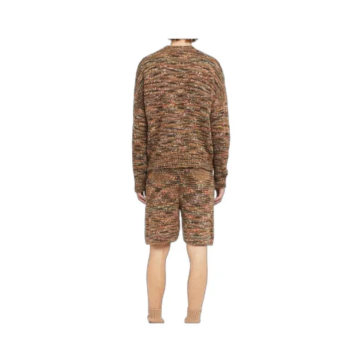 Grunge Beat Speckled Crew-Neck Sweater